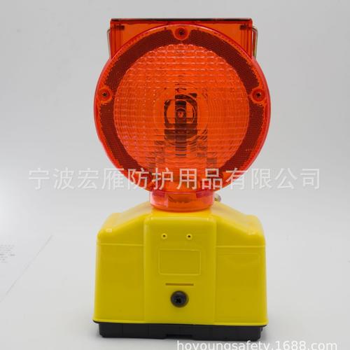 爆款安全灯提手太阳能警告灯琥珀色led夜间路障灯警示灯源头工厂